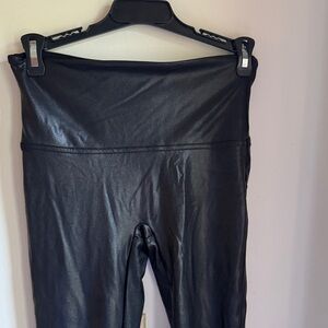 SPANX Shiny Black Leggings